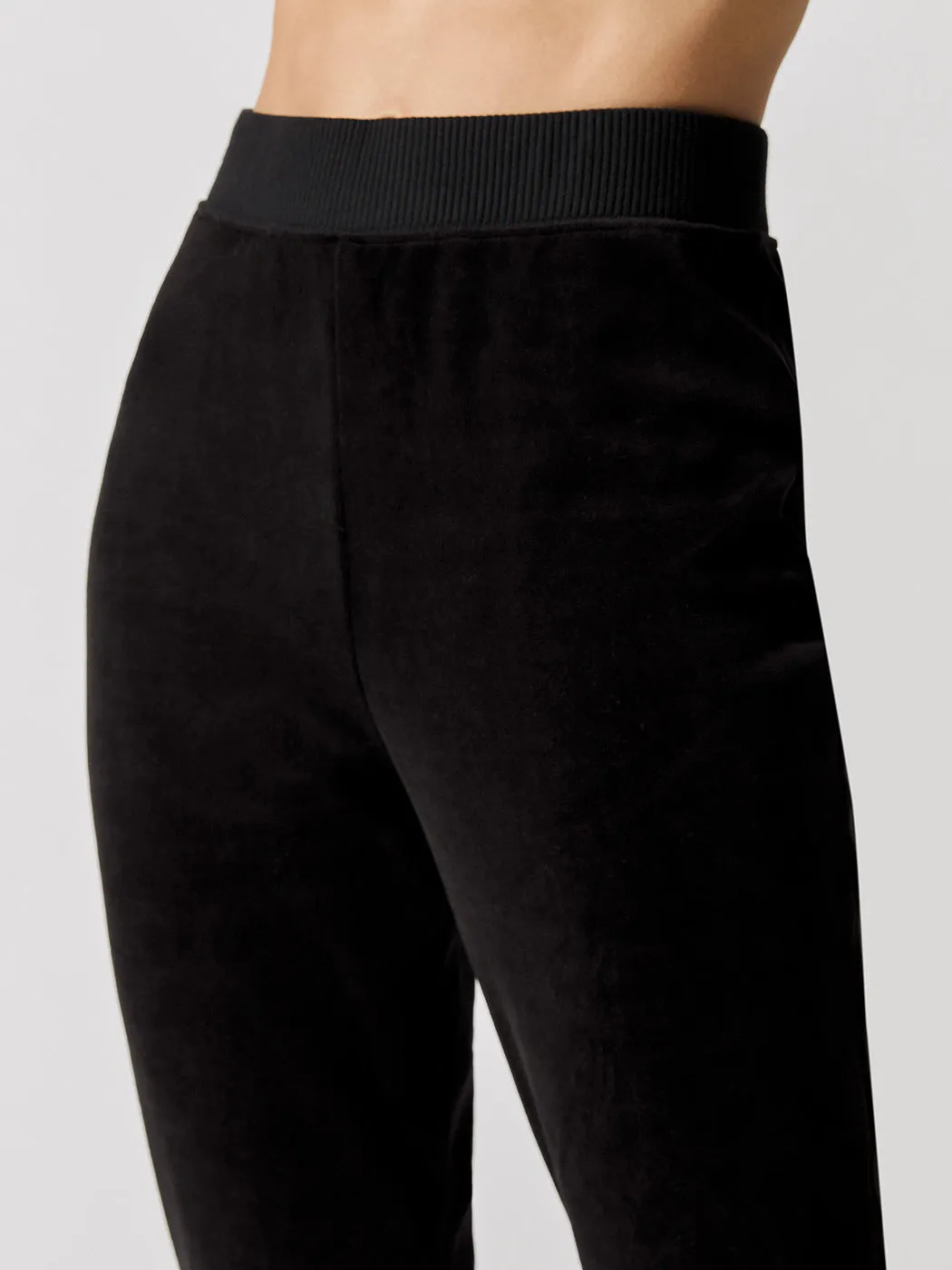 Velour Flare Pants - Black sold by Carbon38 product image thumbnail 5