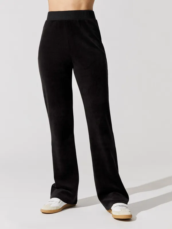 Velour Flare Pants - Black sold by Carbon38