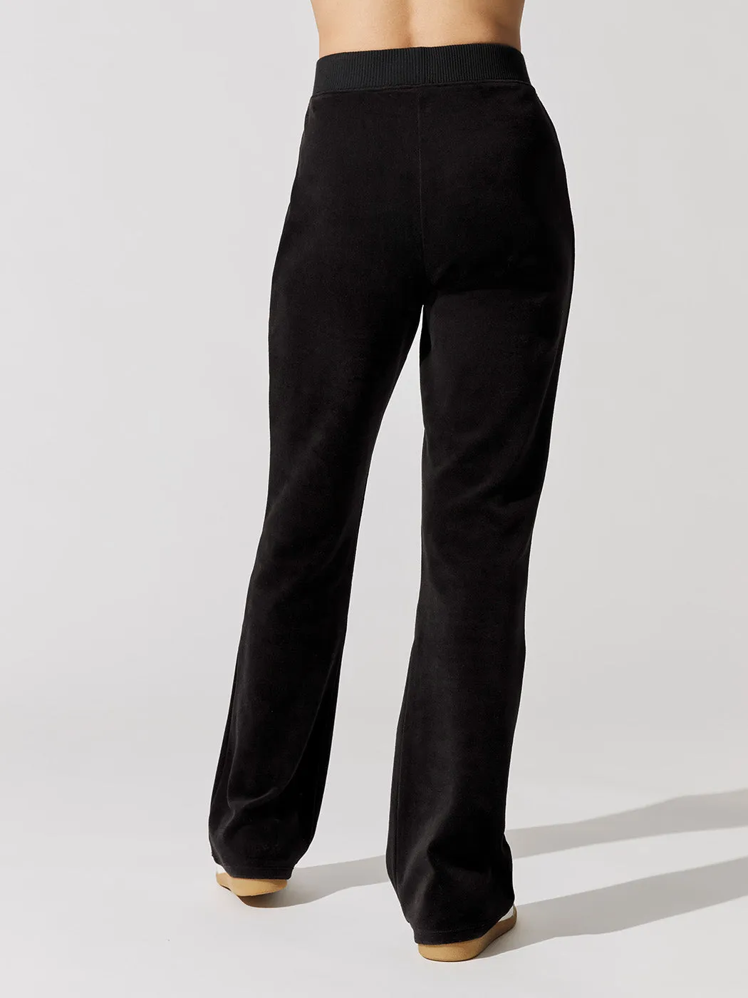 Velour Flare Pants - Black sold by Carbon38 product image thumbnail 3