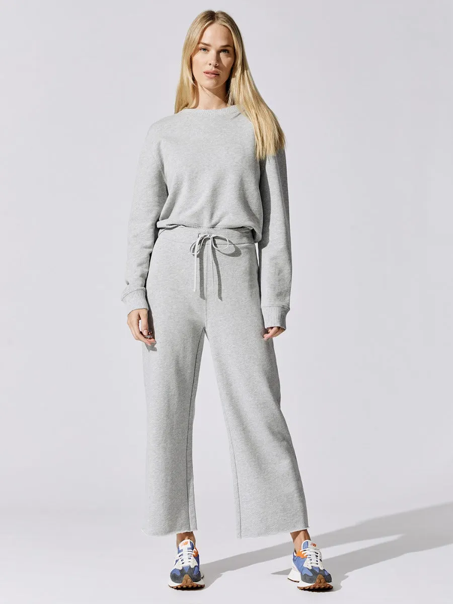 French Terry Crew Neck Sweatshirt - Heather Grey sold by Carbon38 product image thumbnail 3