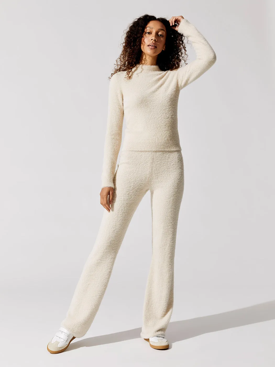 Eyelash Long Sleeve Mock Neck Sweater - Eggnog sold by Carbon38 product image thumbnail 3