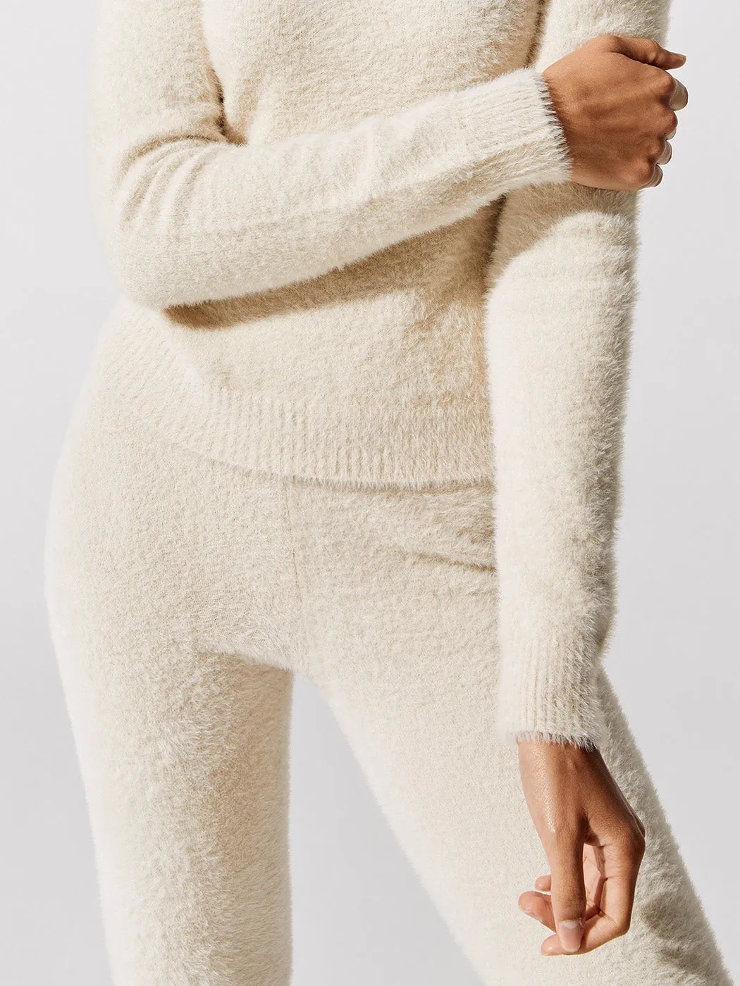 Eyelash Long Sleeve Mock Neck Sweater - Eggnog sold by Carbon38 product image thumbnail 4