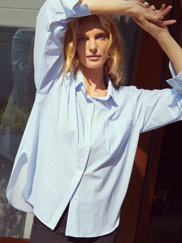 Oversized Shirt - Blue sold by Carbon38 product image thumbnail 3