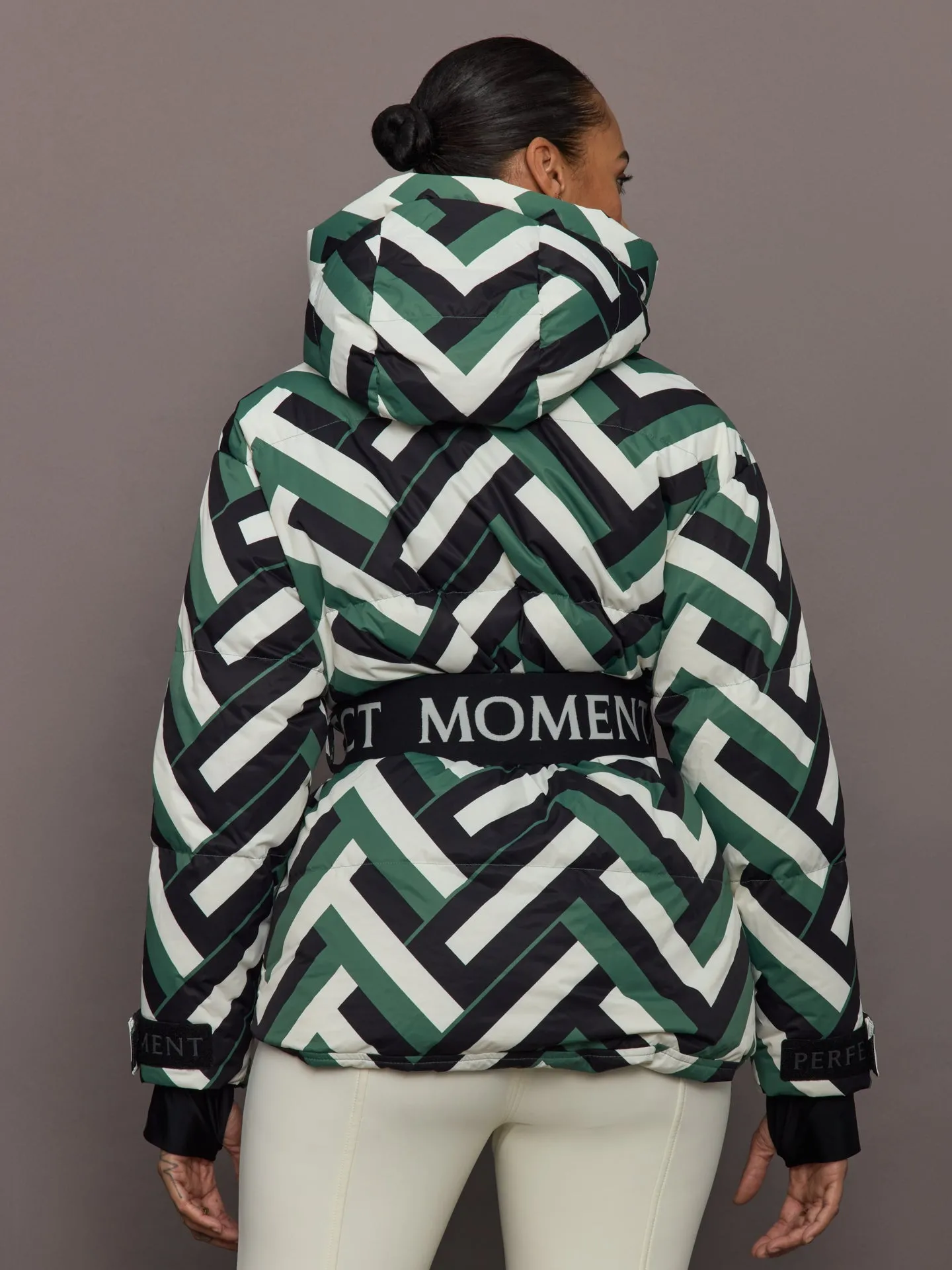 Cortina Ski Parka - Waffle Print - Green sold by Carbon38 product image thumbnail 4