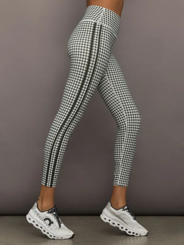 Houndstooth Legging - Ivory / Faded Black sold by Carbon38