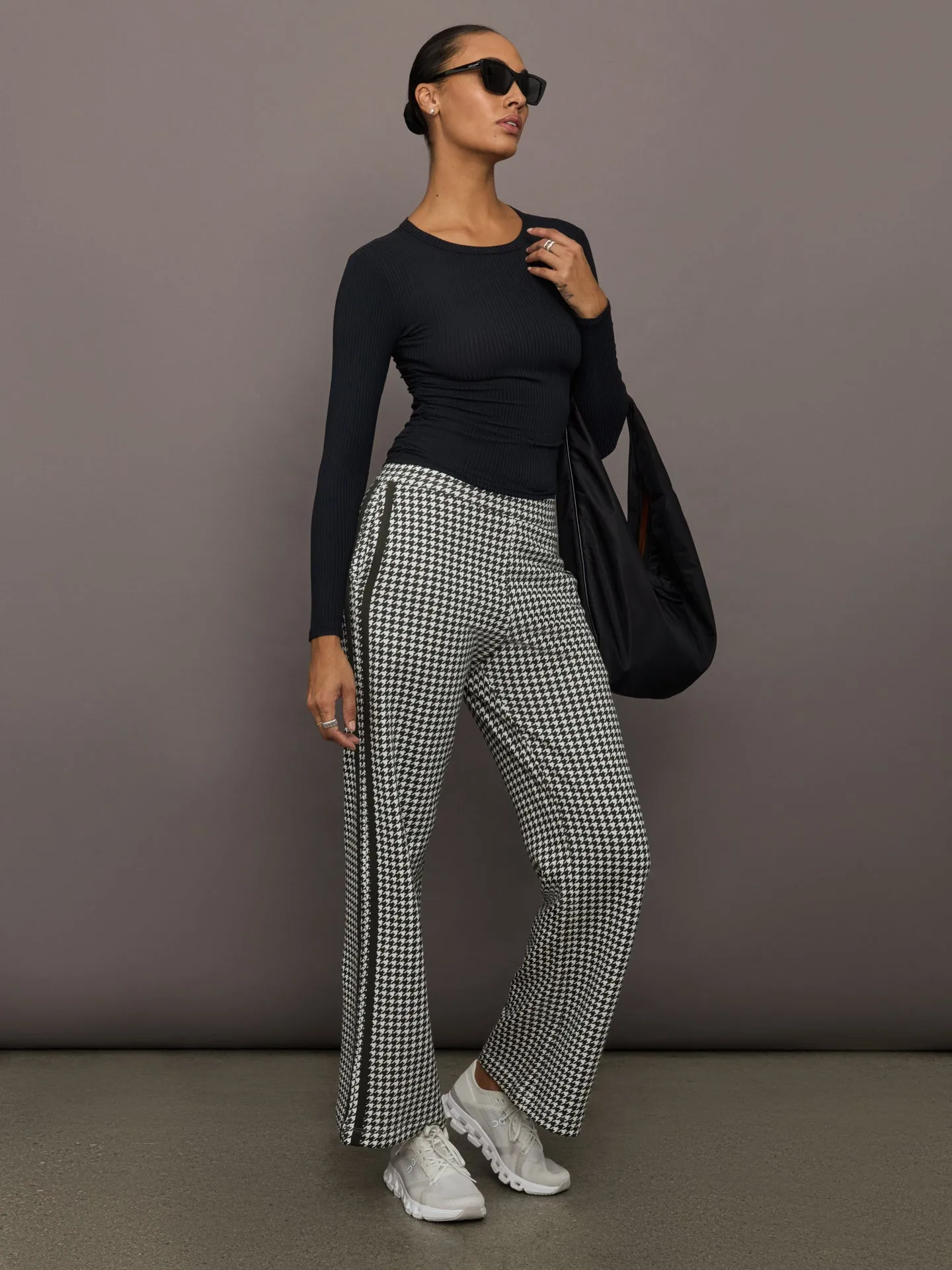 Houndstooth Track Pant - Ivory / Faded Black sold by Carbon38 product image thumbnail 2