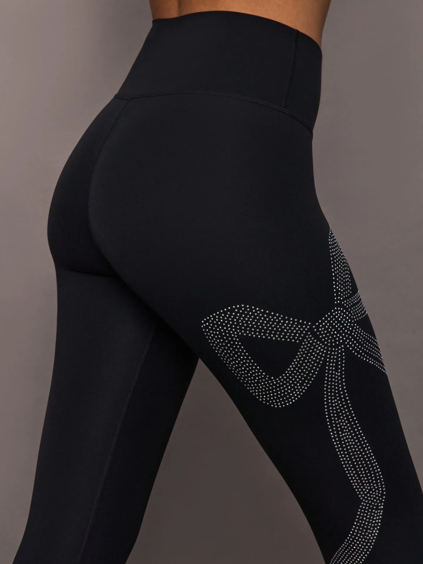 Rhinestone Bow Legging in Melt - Black sold by Carbon38 product image thumbnail 5