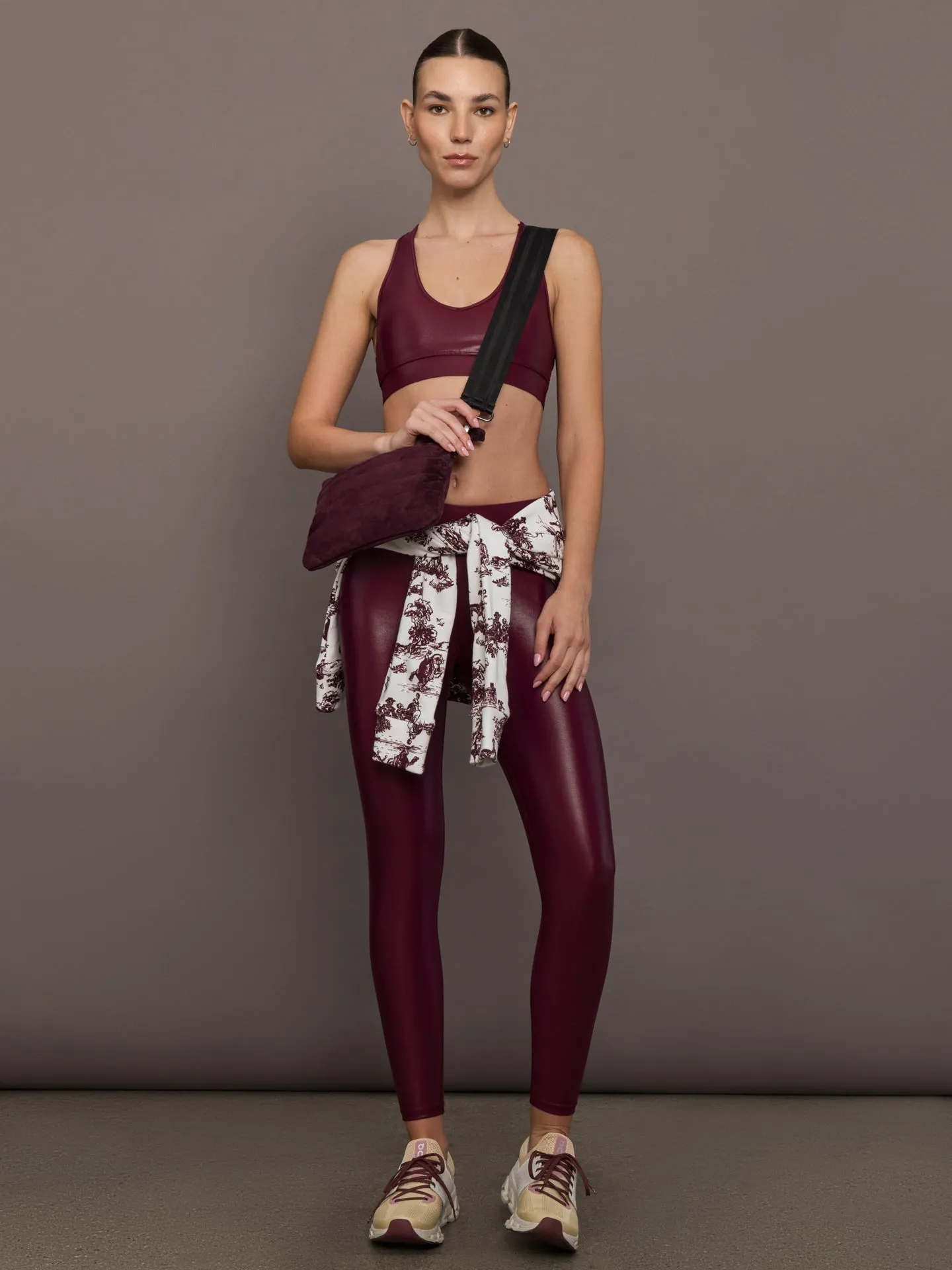 Regular Rise 7/8 Legging in Takara Shine - Fig sold by Carbon38 product image thumbnail 2