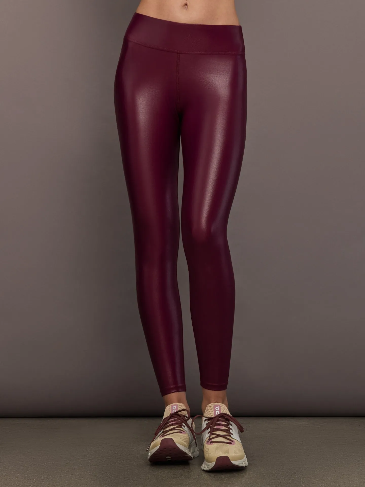 Regular Rise 7/8 Legging in Takara Shine - Fig sold by Carbon38