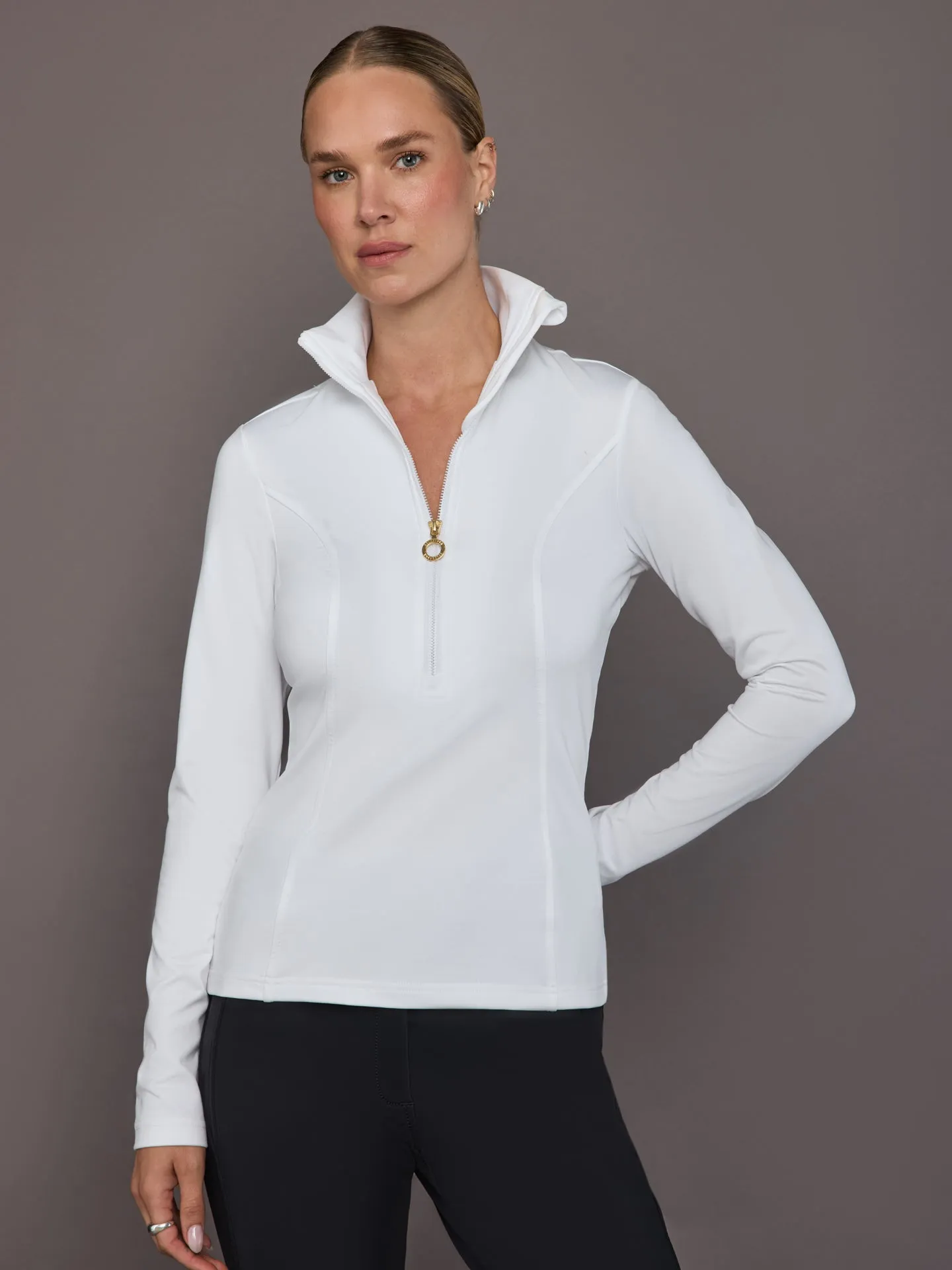 Diane Ski Pully - White sold by Carbon38