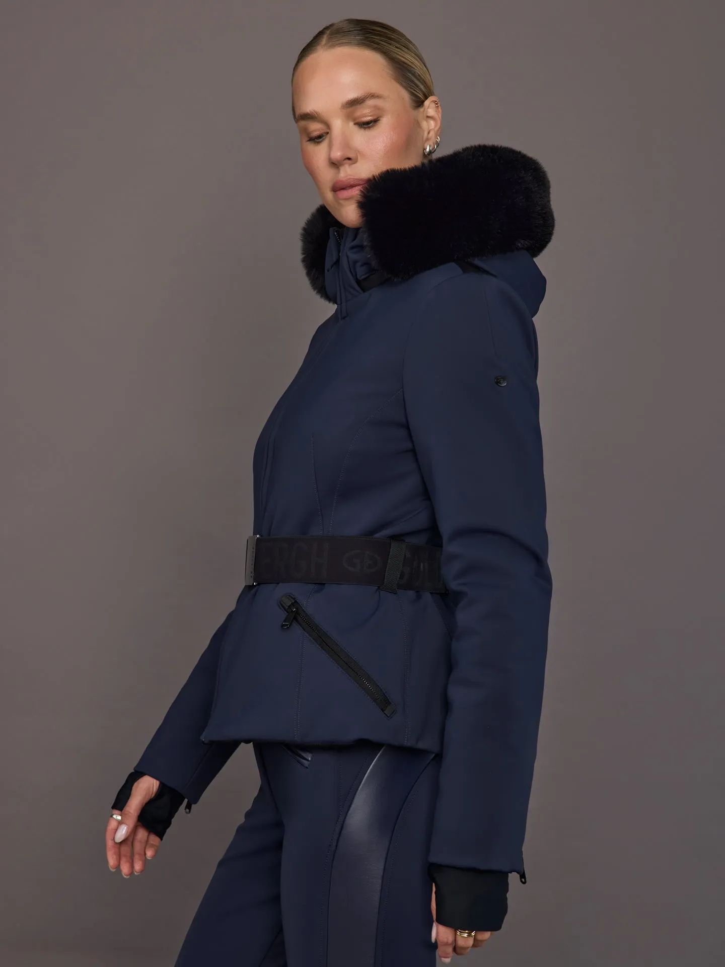 Hida Ski Jacket Faux Border - Navy sold by Carbon38 product image thumbnail 3