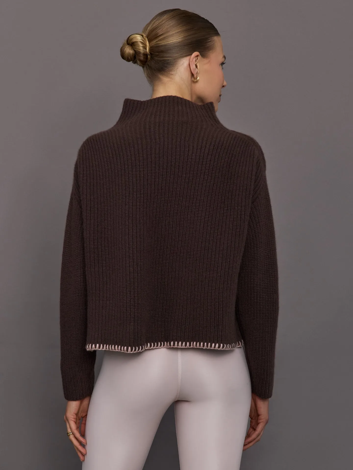 Marlow Cashmere Sweater - Cocoa sold by Carbon38 product image thumbnail 4