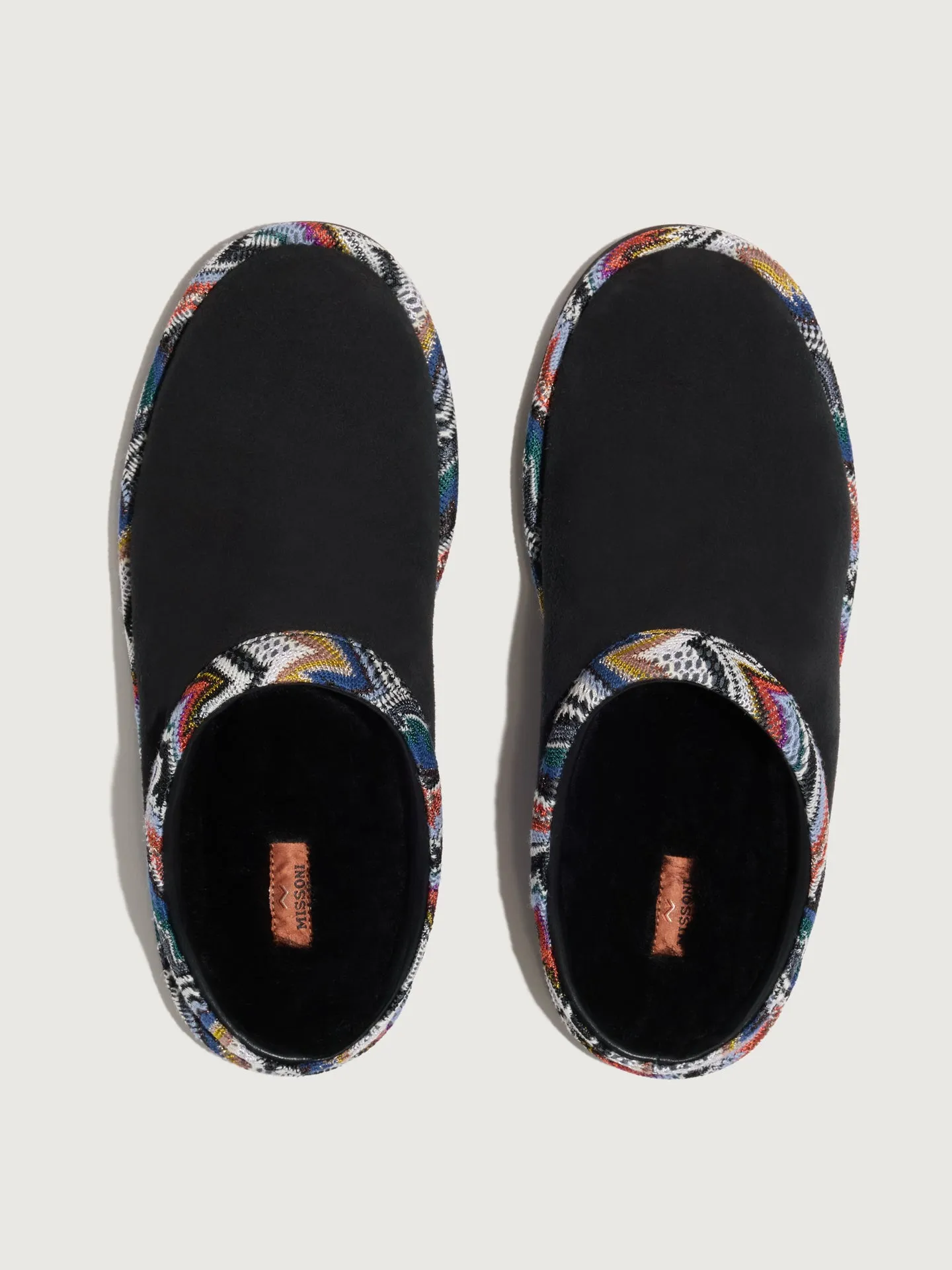 Beth Slide - Suede Flower Multi Blue/Black Suede sold by Carbon38 product image thumbnail 2
