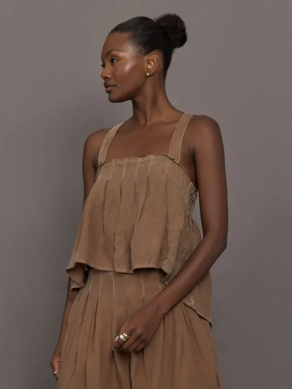 The Lulu Top - Coconut sold by Carbon38