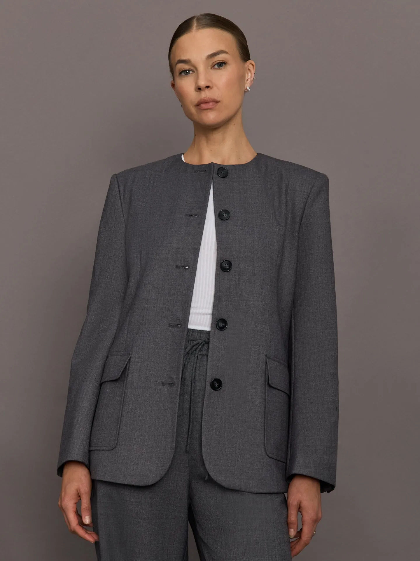 Arlin Blazer - Grey sold by Carbon38
