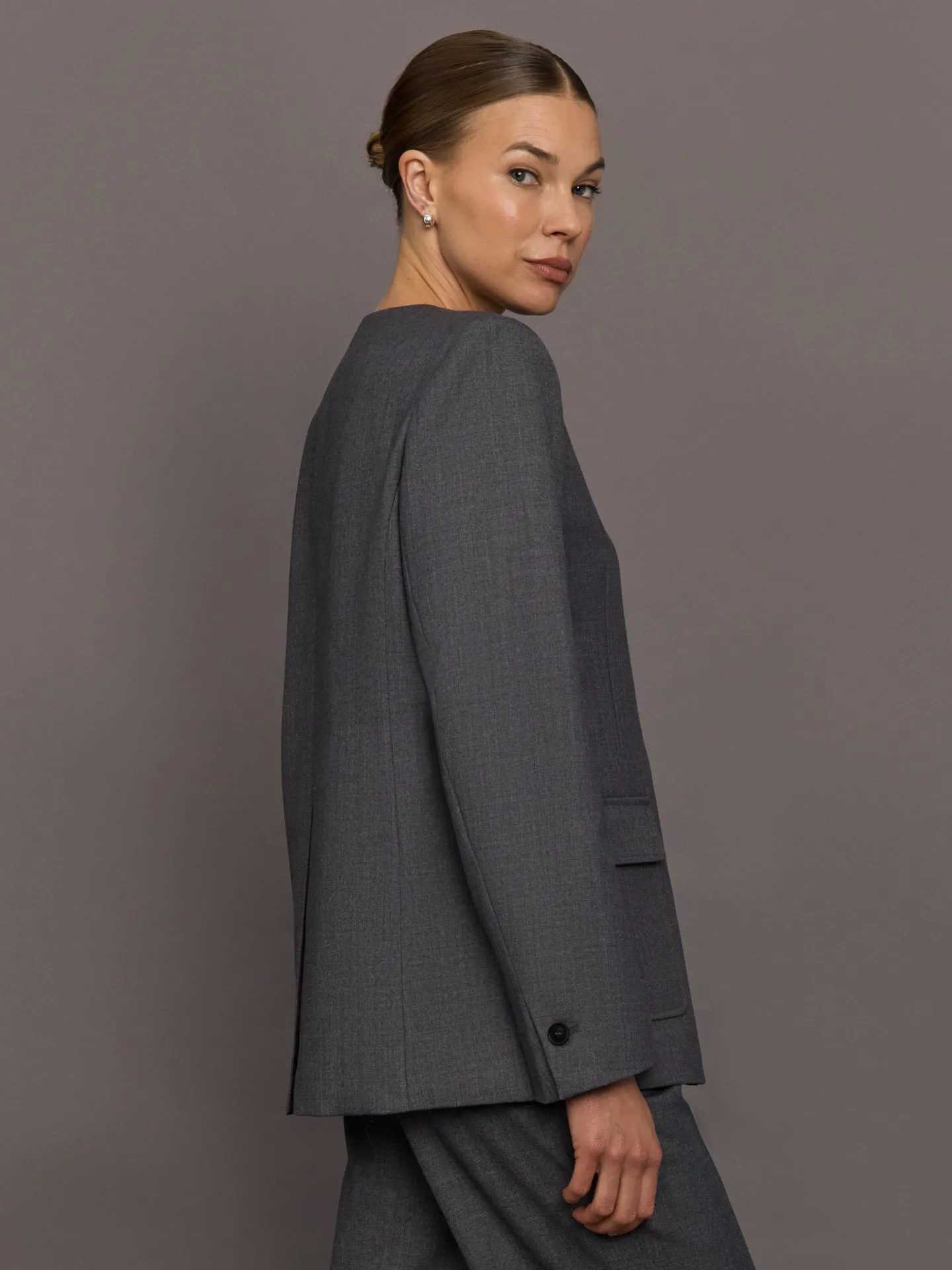 Arlin Blazer - Grey sold by Carbon38 product image thumbnail 3
