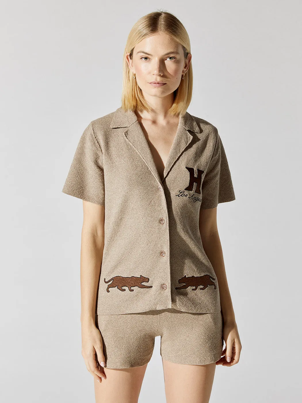 Jungle Camp Short Sleeve Button-Up - Hickory sold by Carbon38 product image thumbnail 3