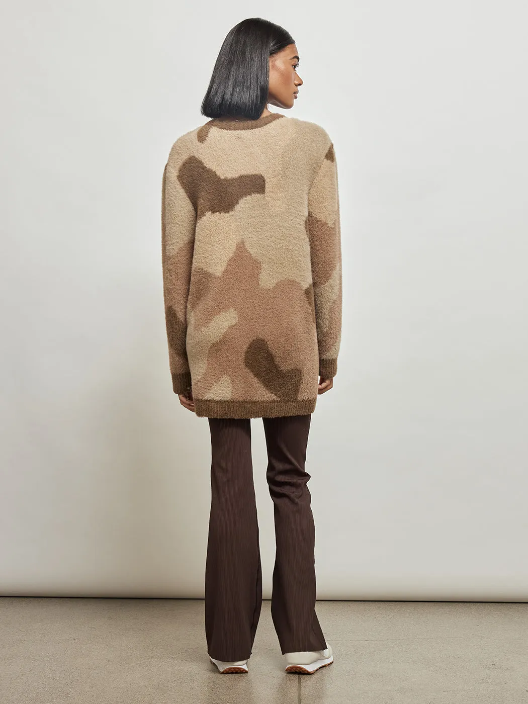 Talon Cardigan - BEIGE CAMO sold by Carbon38 product image thumbnail 5