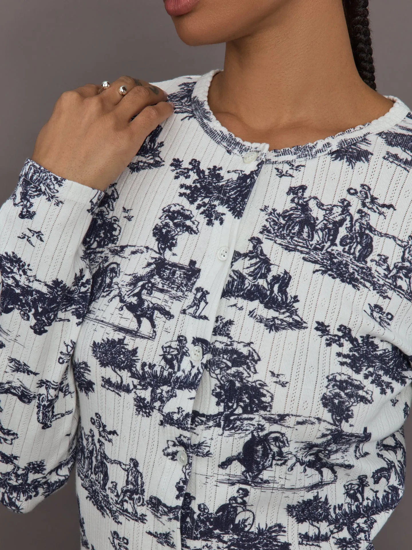 Toile Sleep Set - Navy Toile sold by Carbon38 product image thumbnail 3