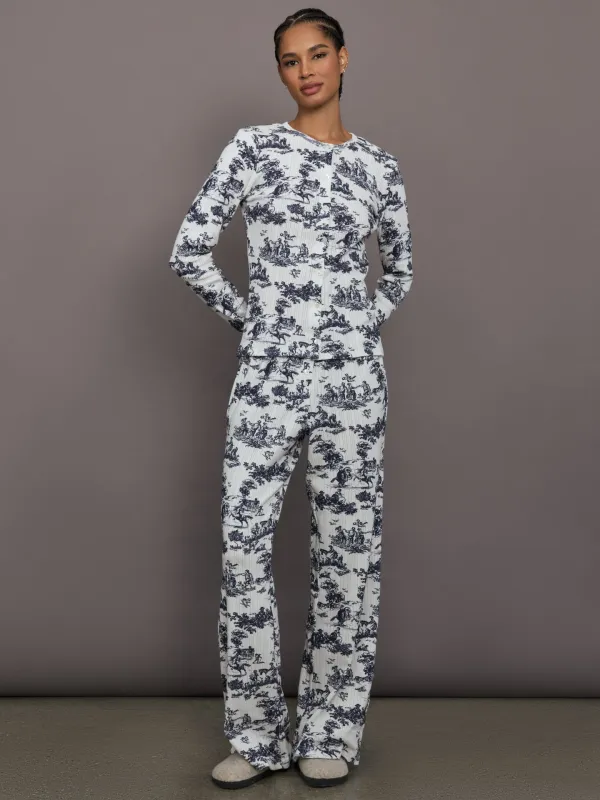 Toile Sleep Set - Navy Toile sold by Carbon38