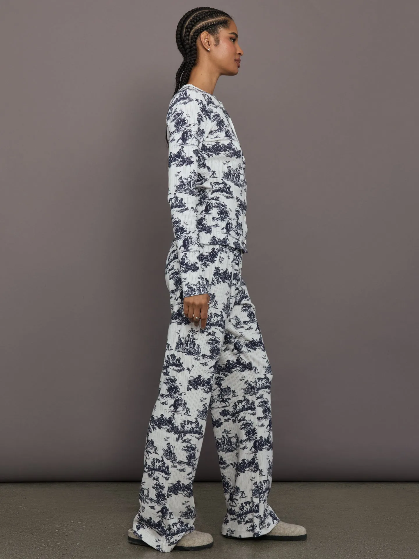 Toile Sleep Set - Navy Toile sold by Carbon38 product image thumbnail 4