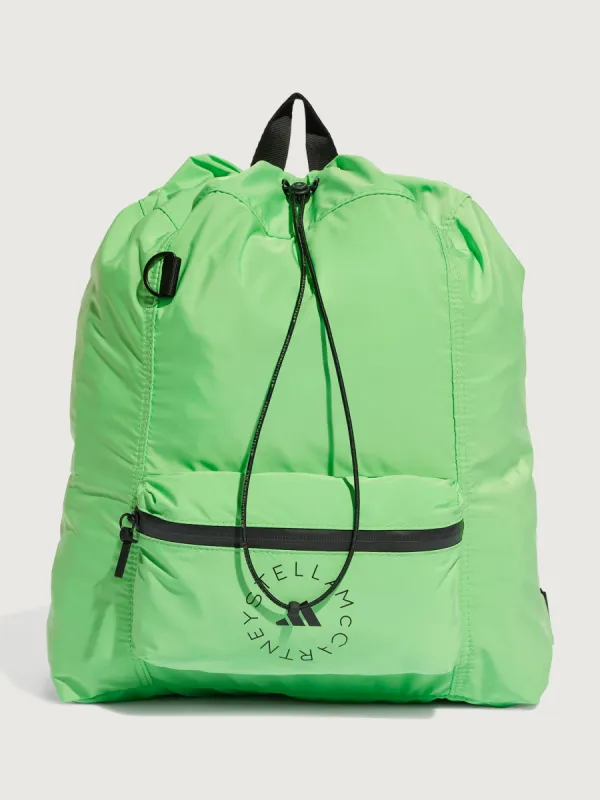 adidas by Stella McCartney Gymsack - SEMI FLASH GREEN/BLACK/BLACK sold by Carbon38