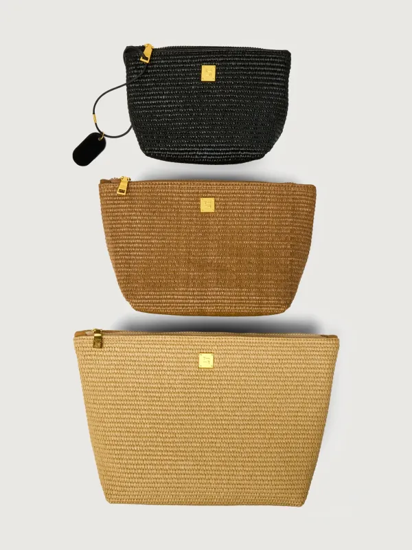 Travel Trio - Dune Raffia sold by Carbon38