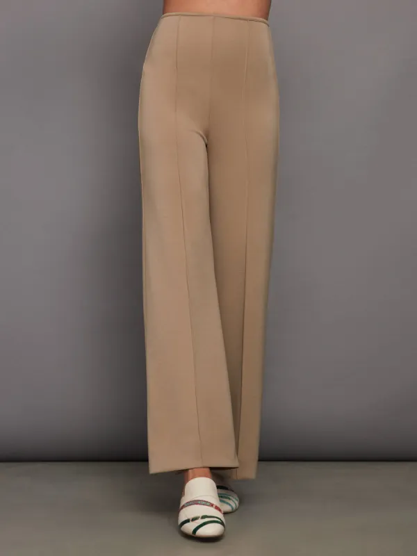 High Waisted Scuba Pant - Beige sold by Carbon38