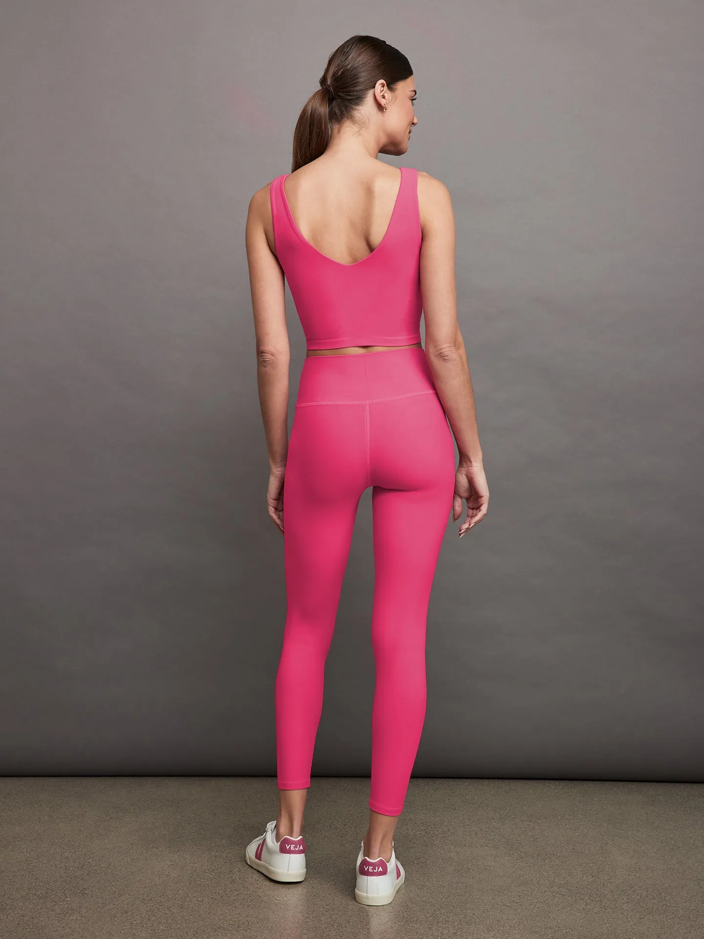 V-Neck Longline Bra in Melt - Fuchsia Purple sold by Carbon38 product image thumbnail 4