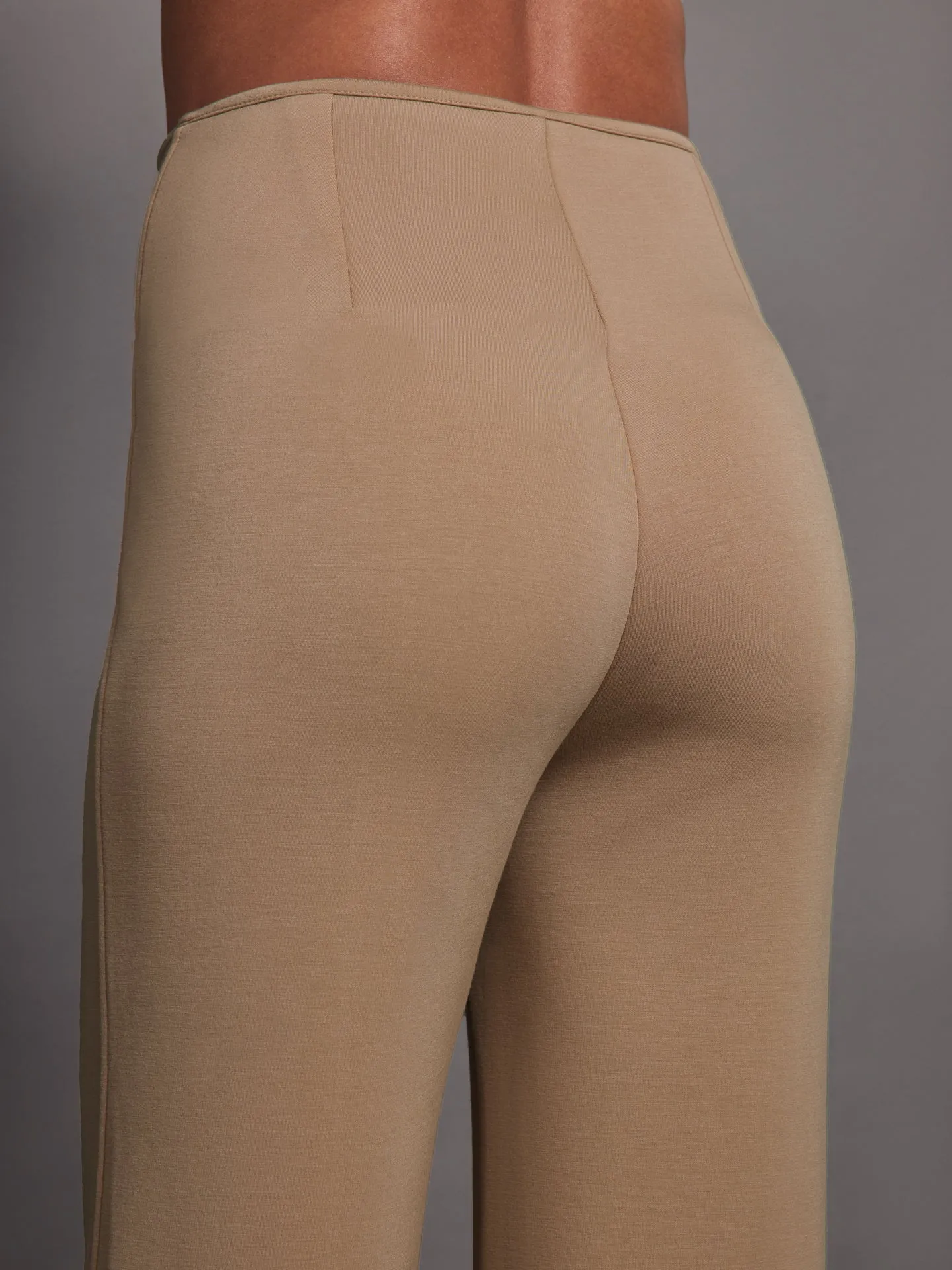 High Waisted Scuba Pant - Beige sold by Carbon38 product image thumbnail 4