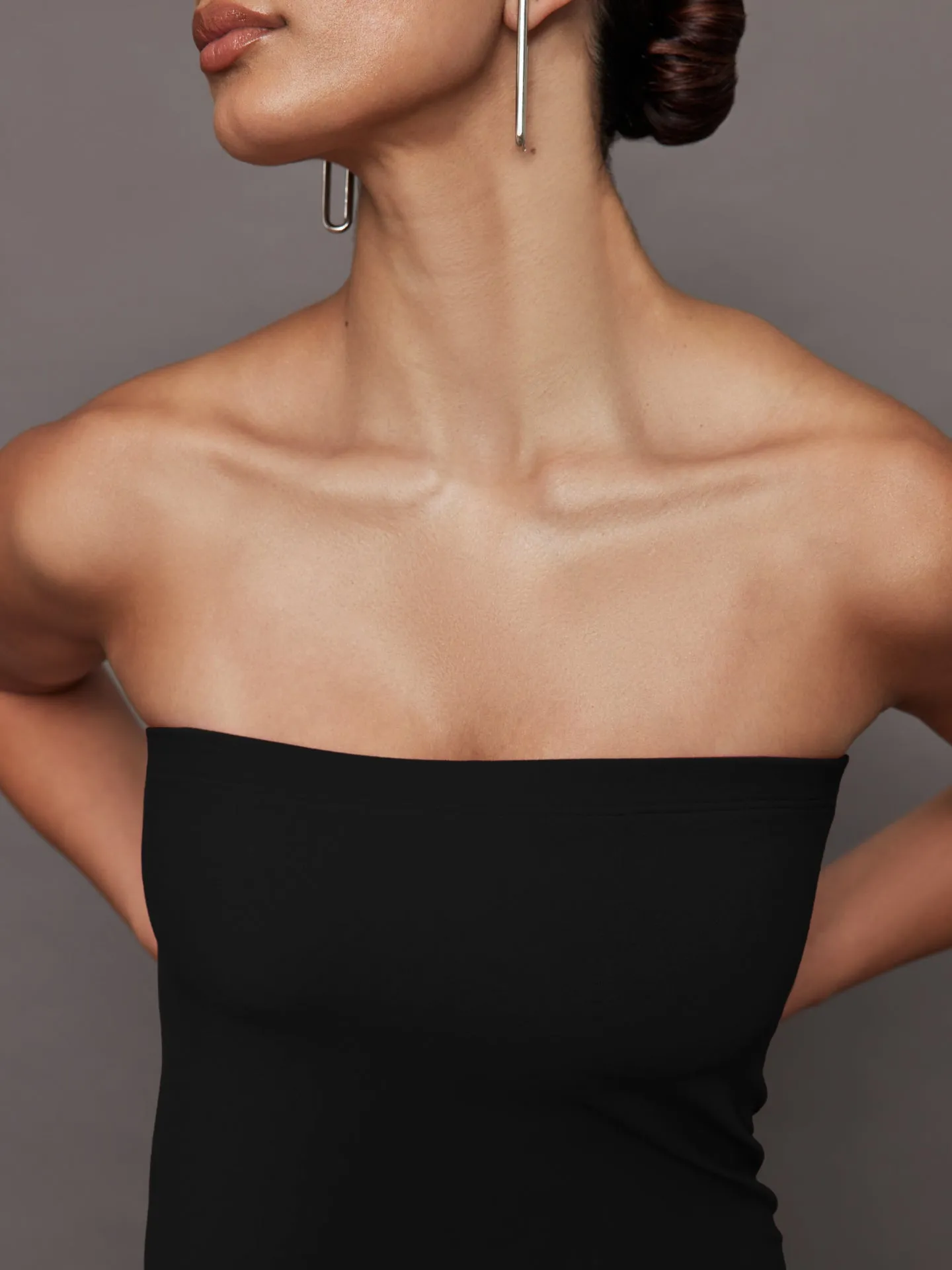 Strapless Dress in Melt - Black sold by Carbon38 product image thumbnail 5