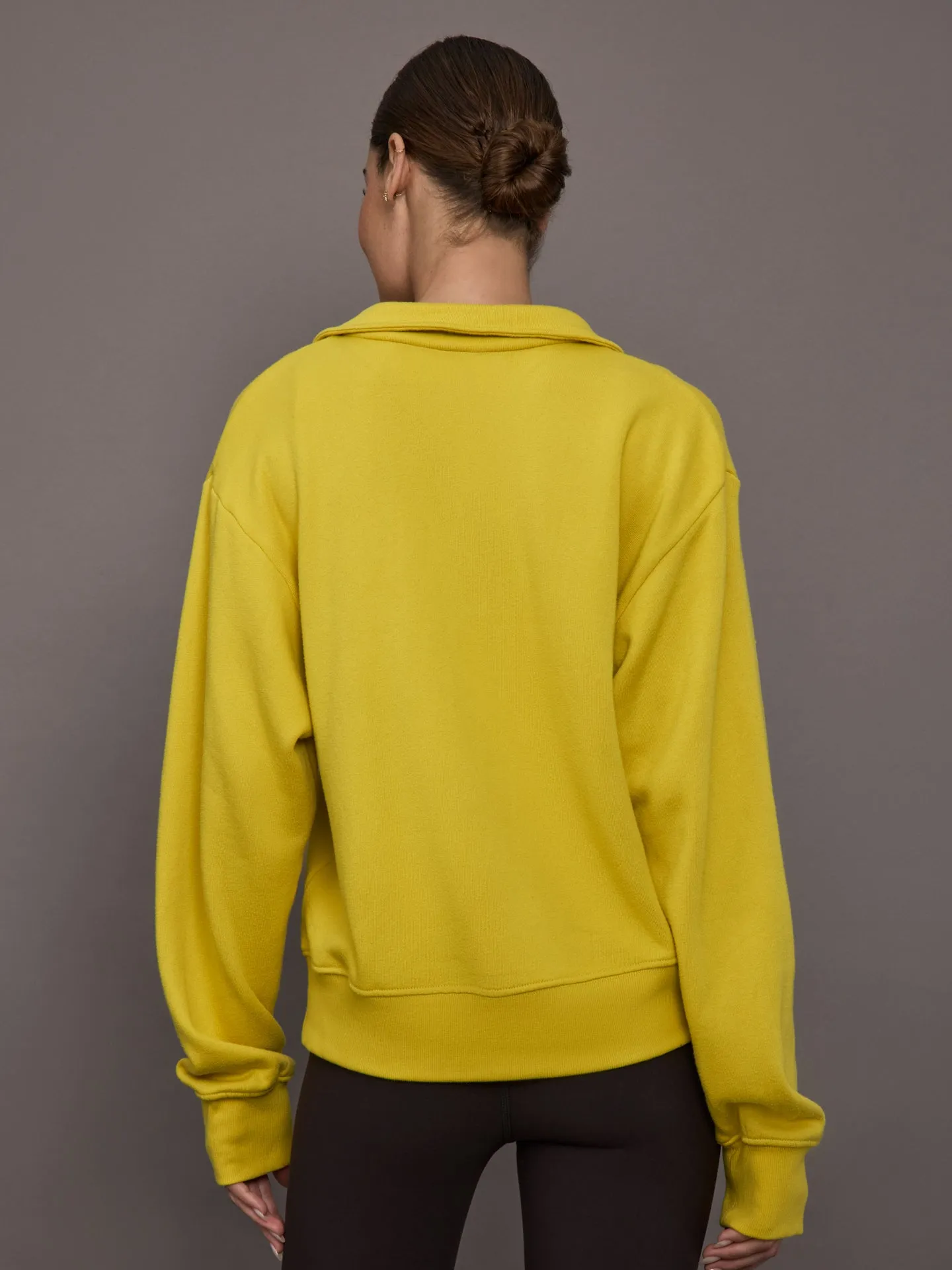 Johnny Collar Sweatshirt in French Terry - Mango Mint sold by Carbon38 product image thumbnail 5