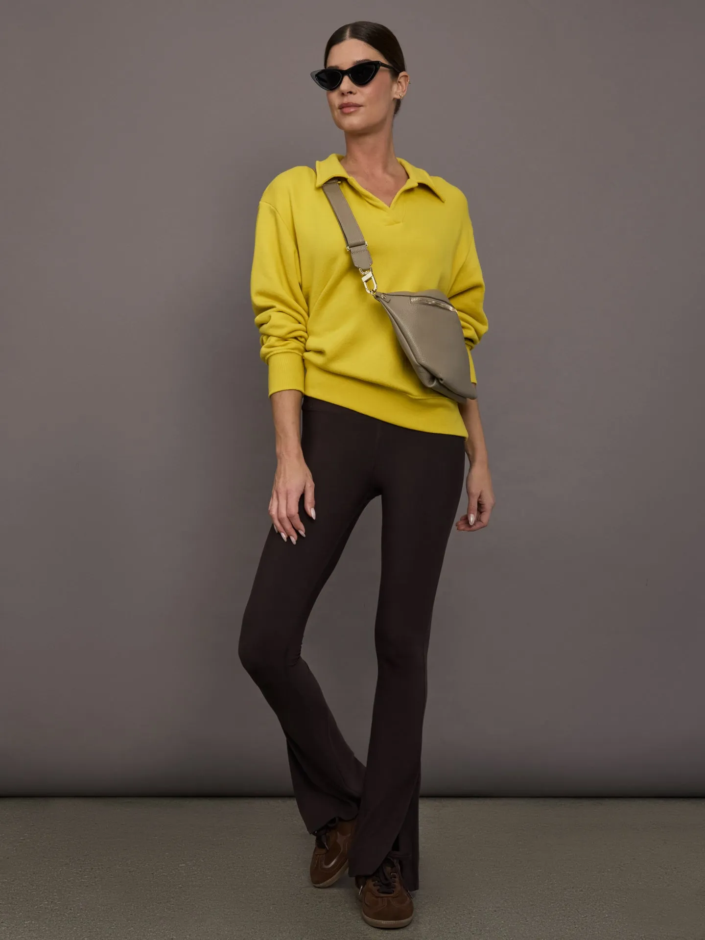 Johnny Collar Sweatshirt in French Terry - Mango Mint sold by Carbon38 product image thumbnail 2