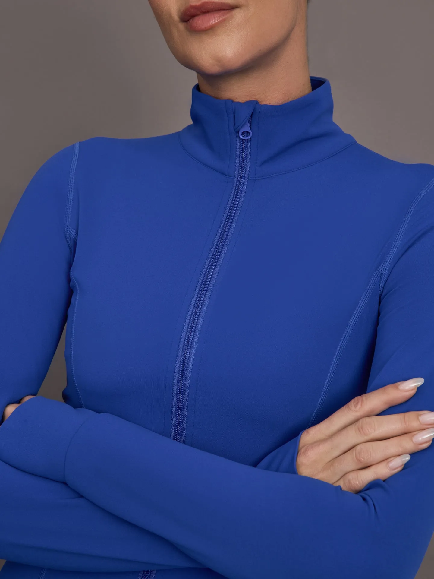 Full Zip Active Jacket in Melt - Cobalt Blue sold by Carbon38 product image thumbnail 5