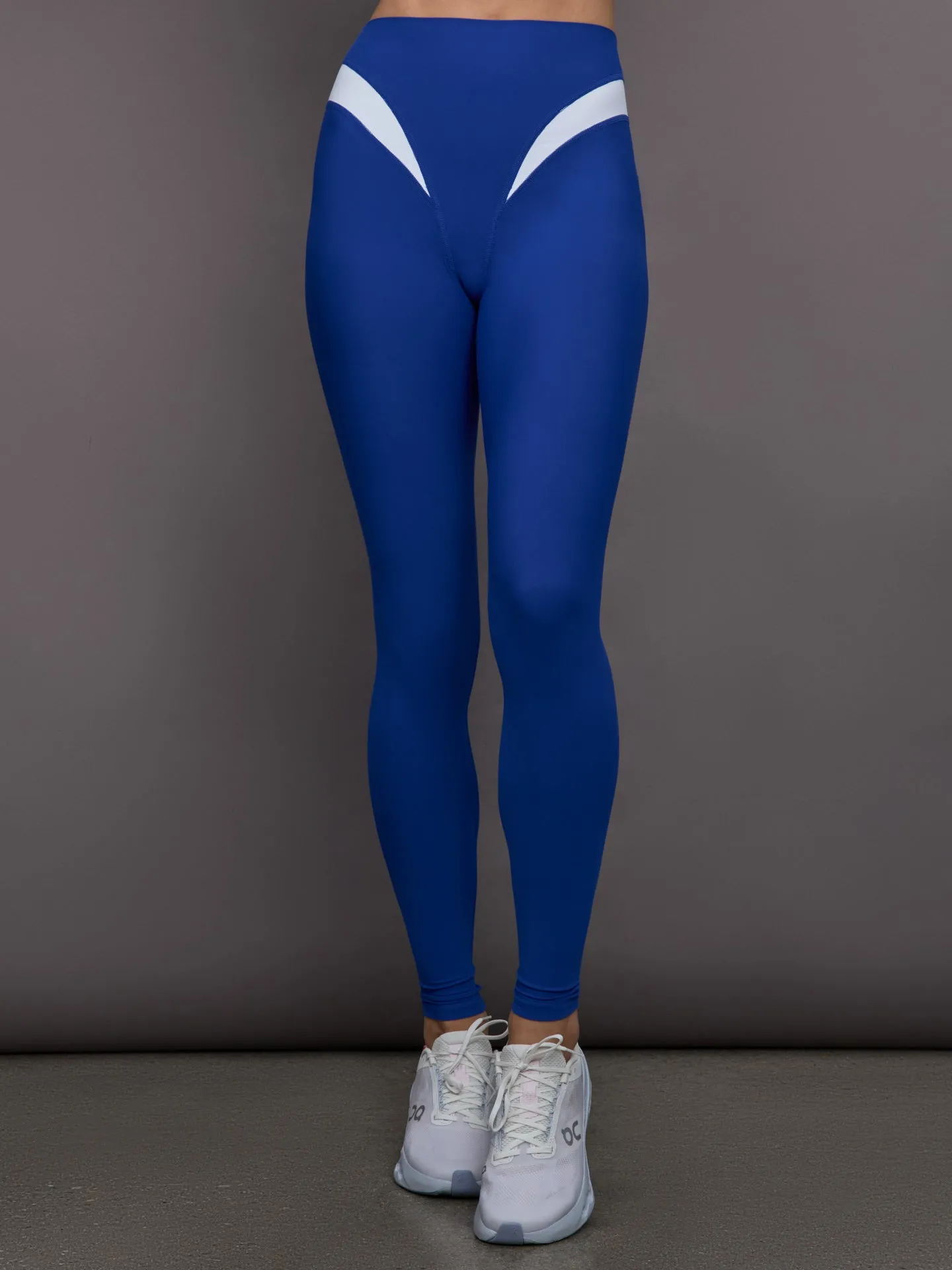 Spliced Colorblock Legging in Melt - Cobalt/White sold by Carbon38