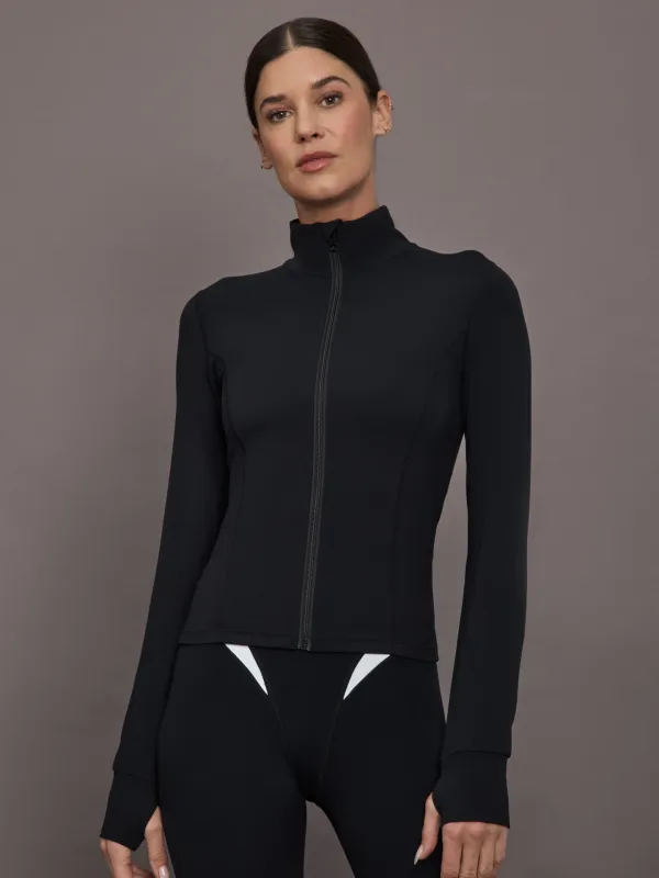 Full Zip Active Jacket in Melt - Black sold by Carbon38