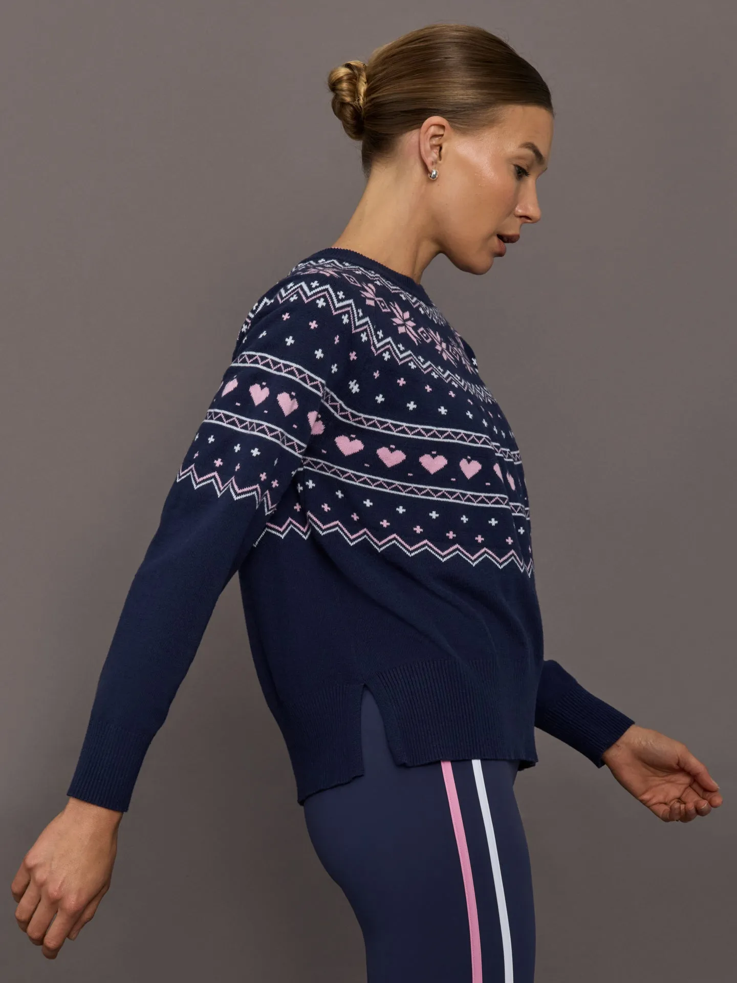 Elizabeth Sweater - Snowy Peaks Fairisle sold by Carbon38 product image thumbnail 4