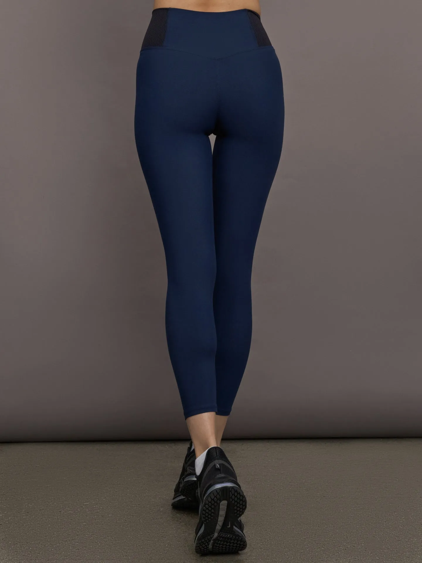 Seamed Legging in Melt w/ Ribbing - Navy/Black sold by Carbon38 product image thumbnail 4
