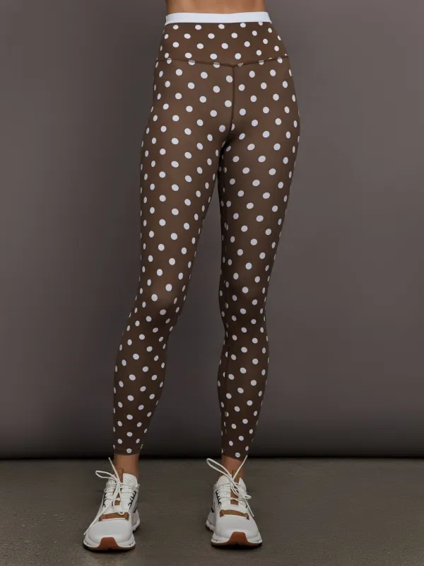 Polka Dot Legging in Melt - Carafe/White Polka Dot made by Carbon38