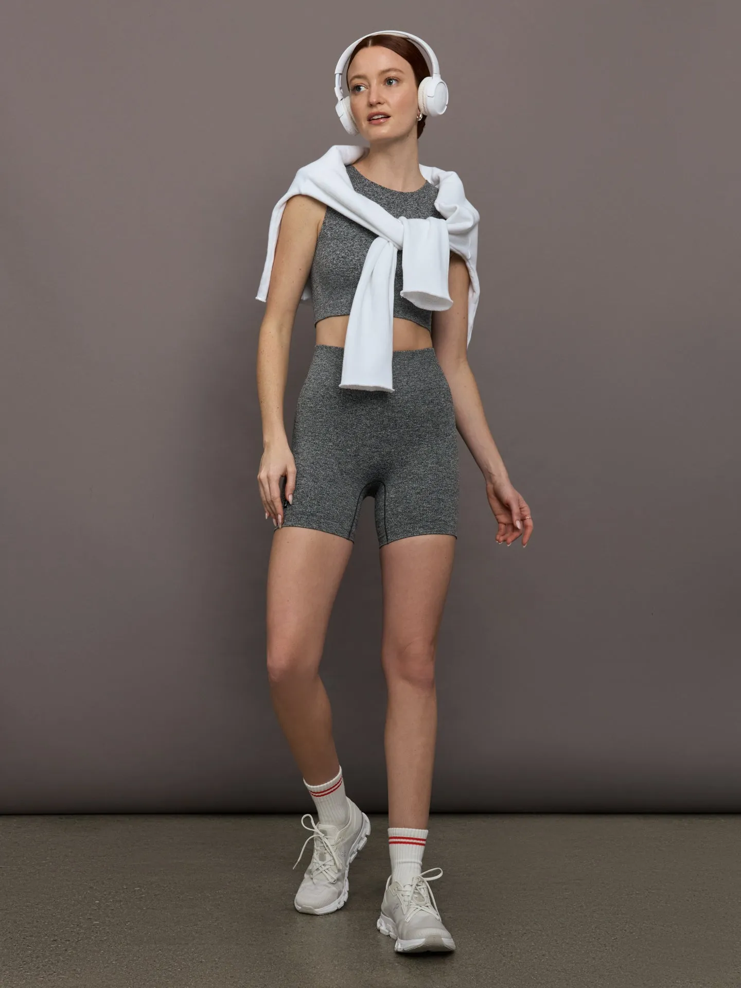 Studio Knit Crop - Graphite Heather sold by Carbon38 product image thumbnail 2