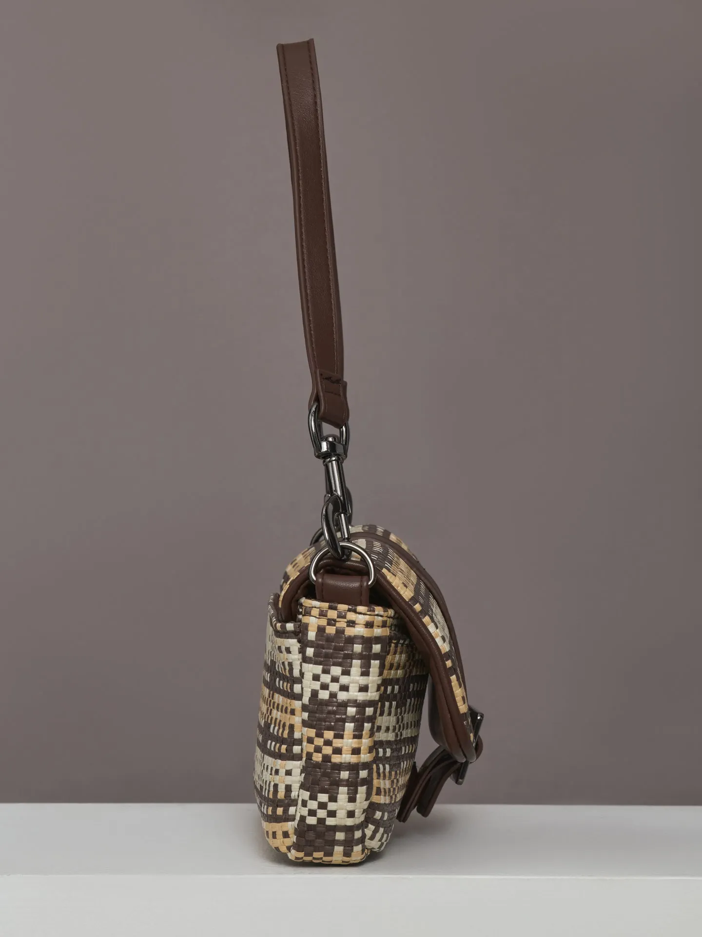 Socialite - Espresso Dune Plaid Raffia sold by Carbon38 product image thumbnail 4