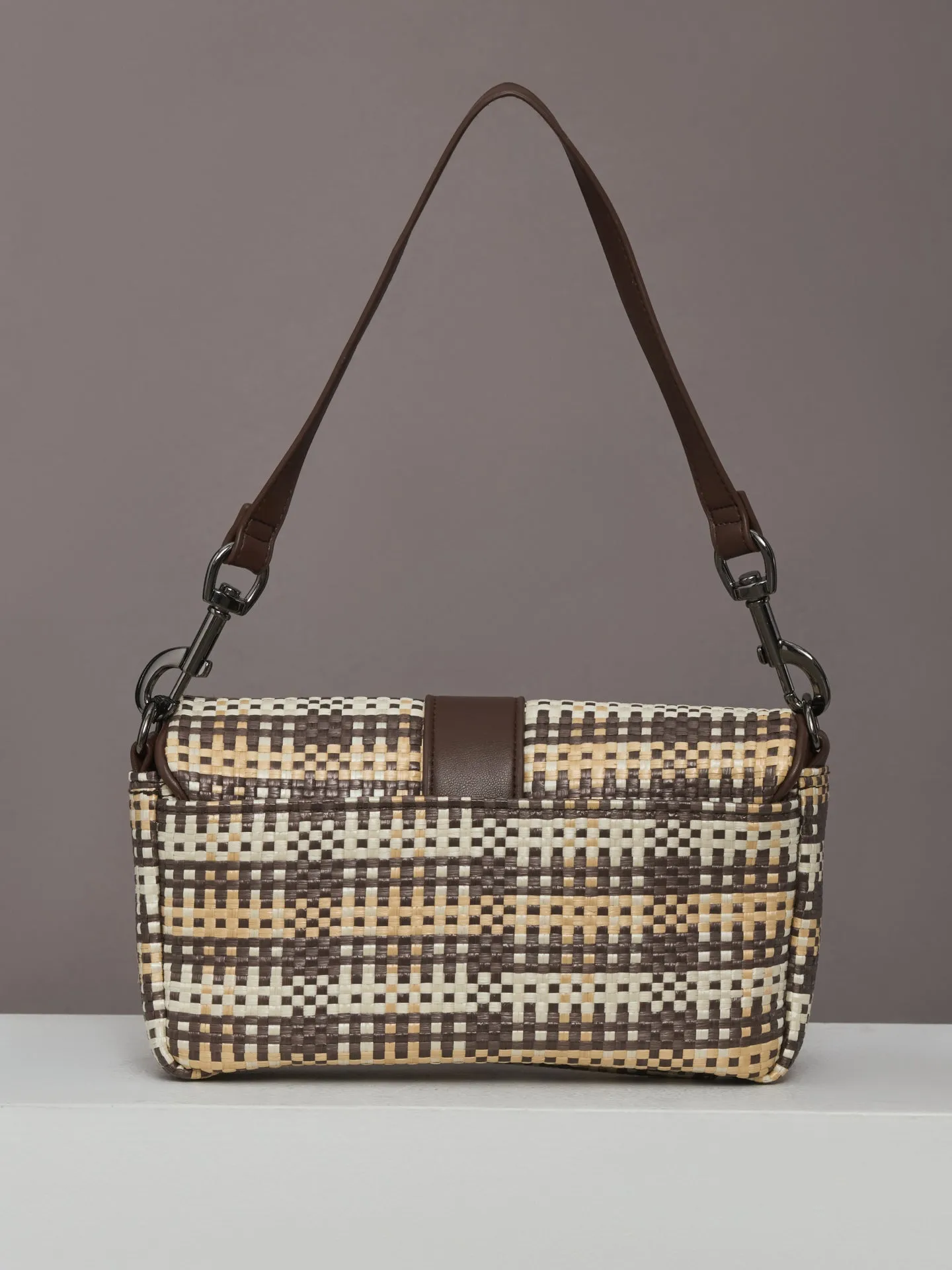 Socialite - Espresso Dune Plaid Raffia sold by Carbon38 product image thumbnail 3