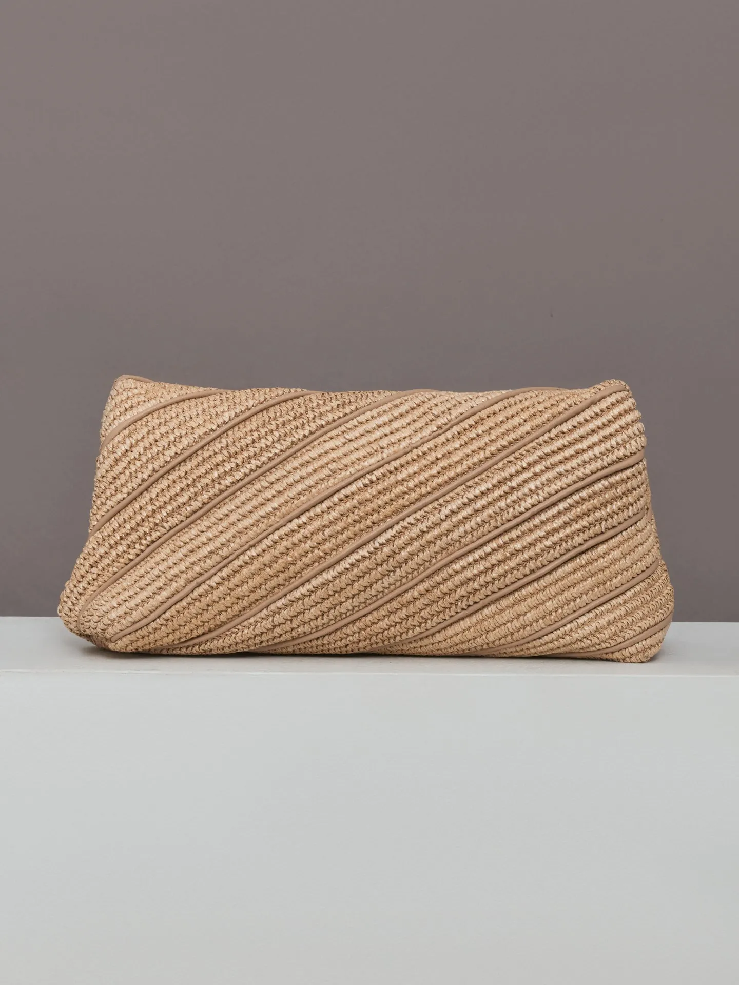 Embrace Clutch - Beige Luxe & Raffia sold by Carbon38 product image thumbnail 4