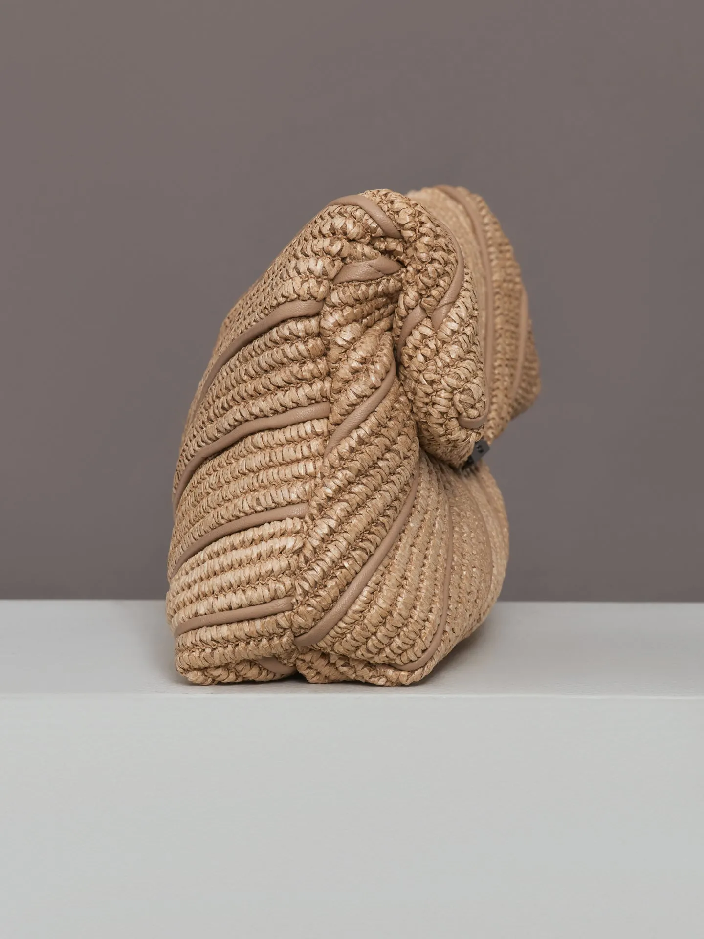 Embrace Clutch - Beige Luxe & Raffia sold by Carbon38 product image thumbnail 3