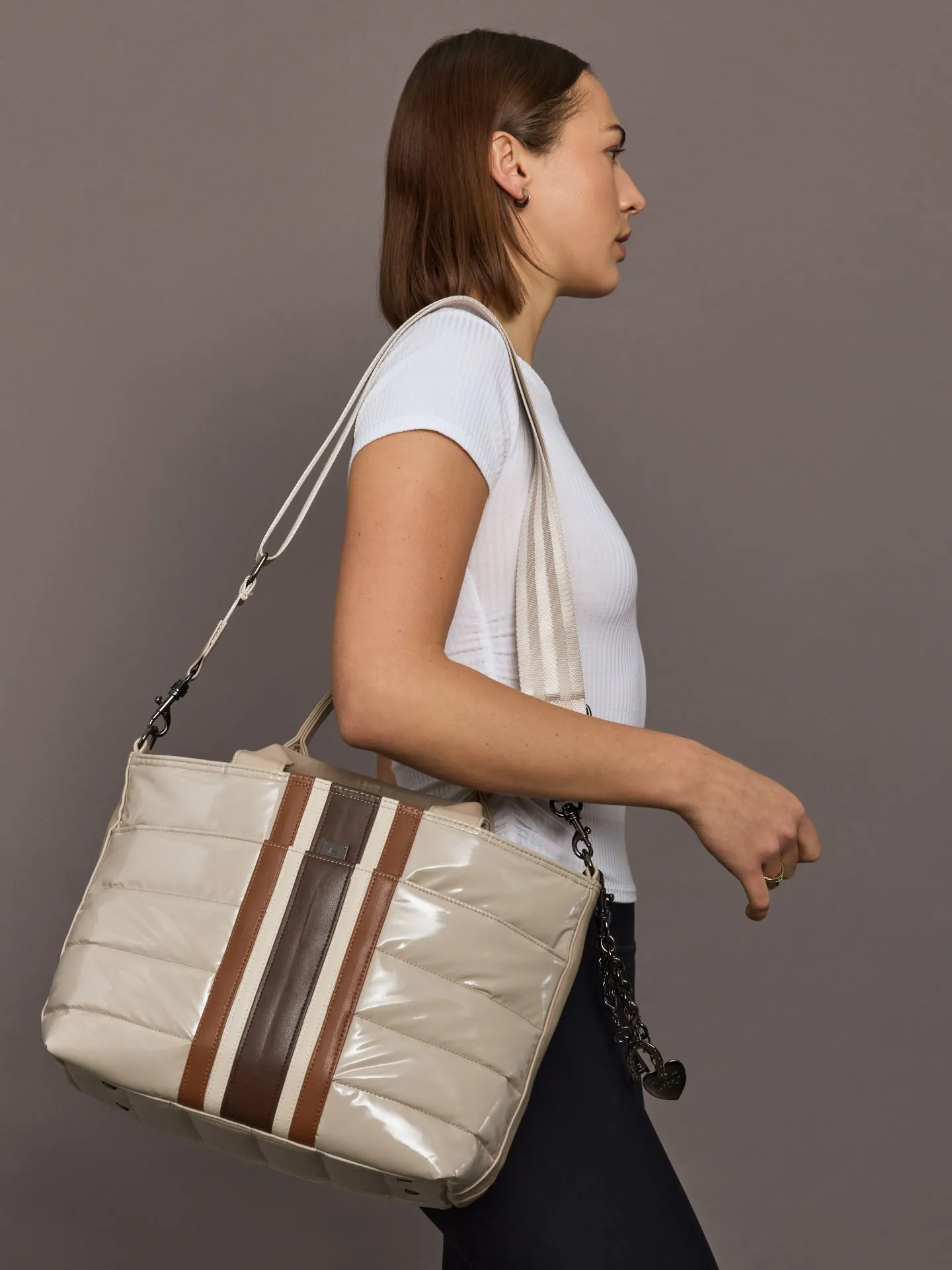 Getaway - Blonde Patent & Colorblock Luxe Stripe sold by Carbon38 product image thumbnail 2