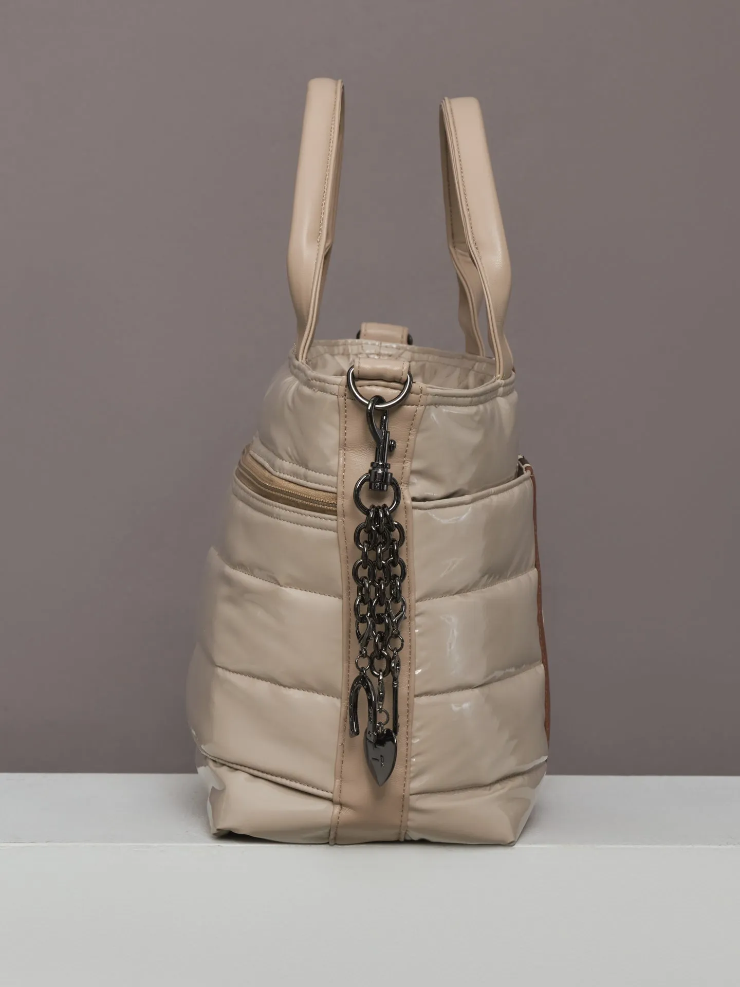 Getaway - Blonde Patent & Colorblock Luxe Stripe sold by Carbon38 product image thumbnail 4