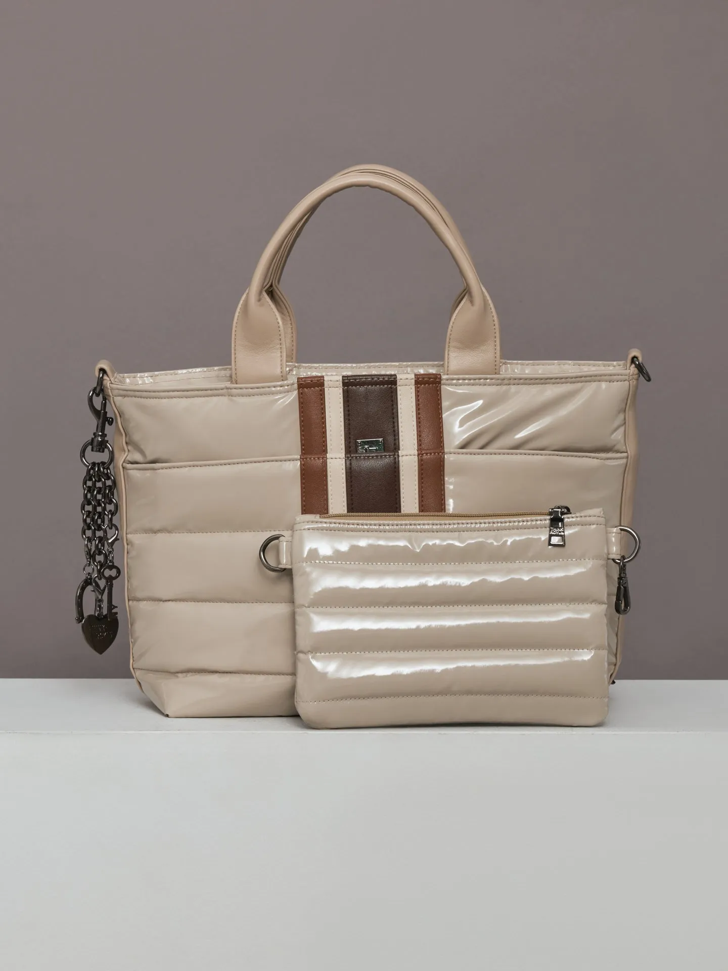 Getaway - Blonde Patent & Colorblock Luxe Stripe sold by Carbon38 product image thumbnail 3