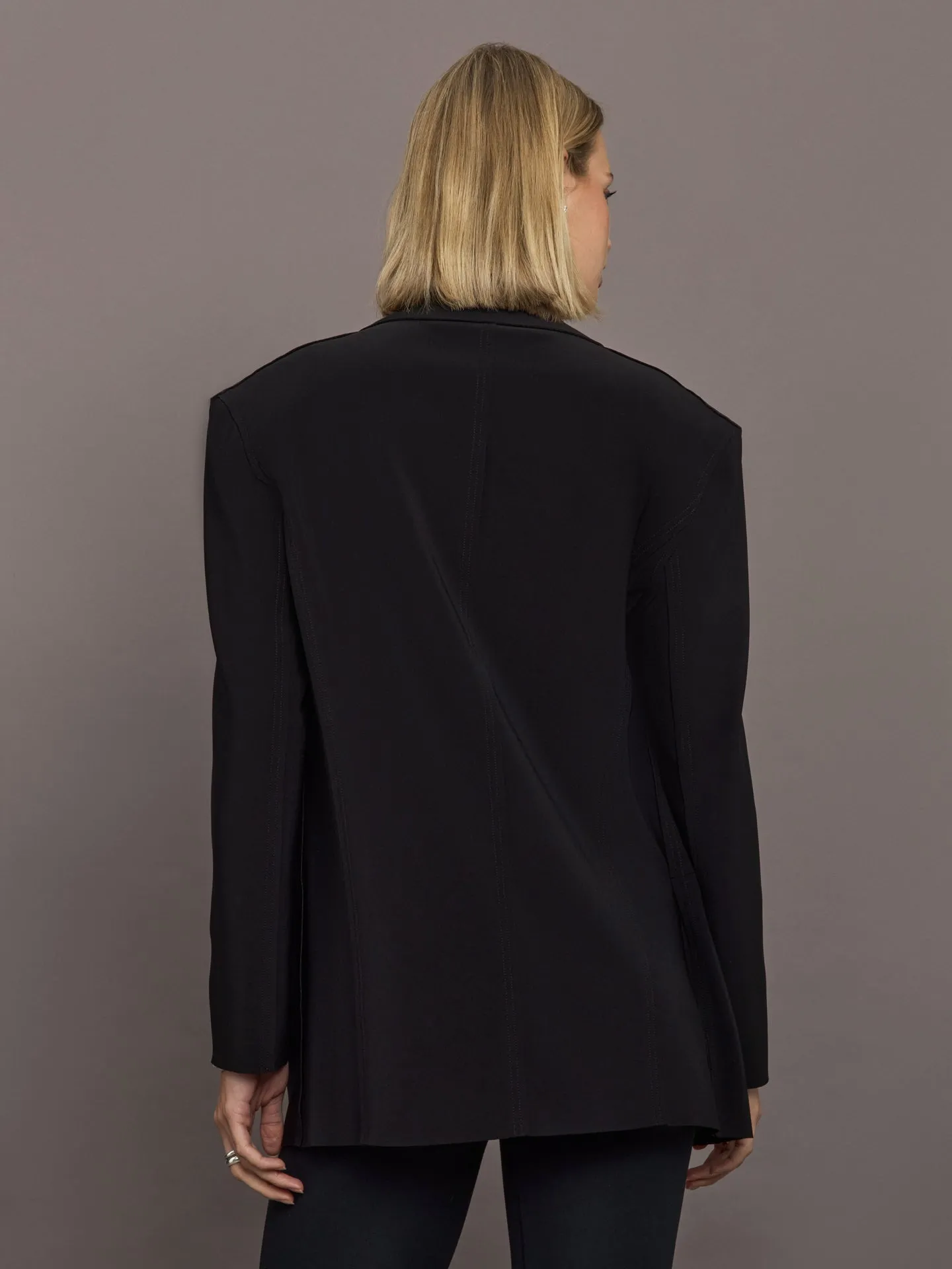 Oversized single Breasted Jacket - Black sold by Carbon38 product image thumbnail 5