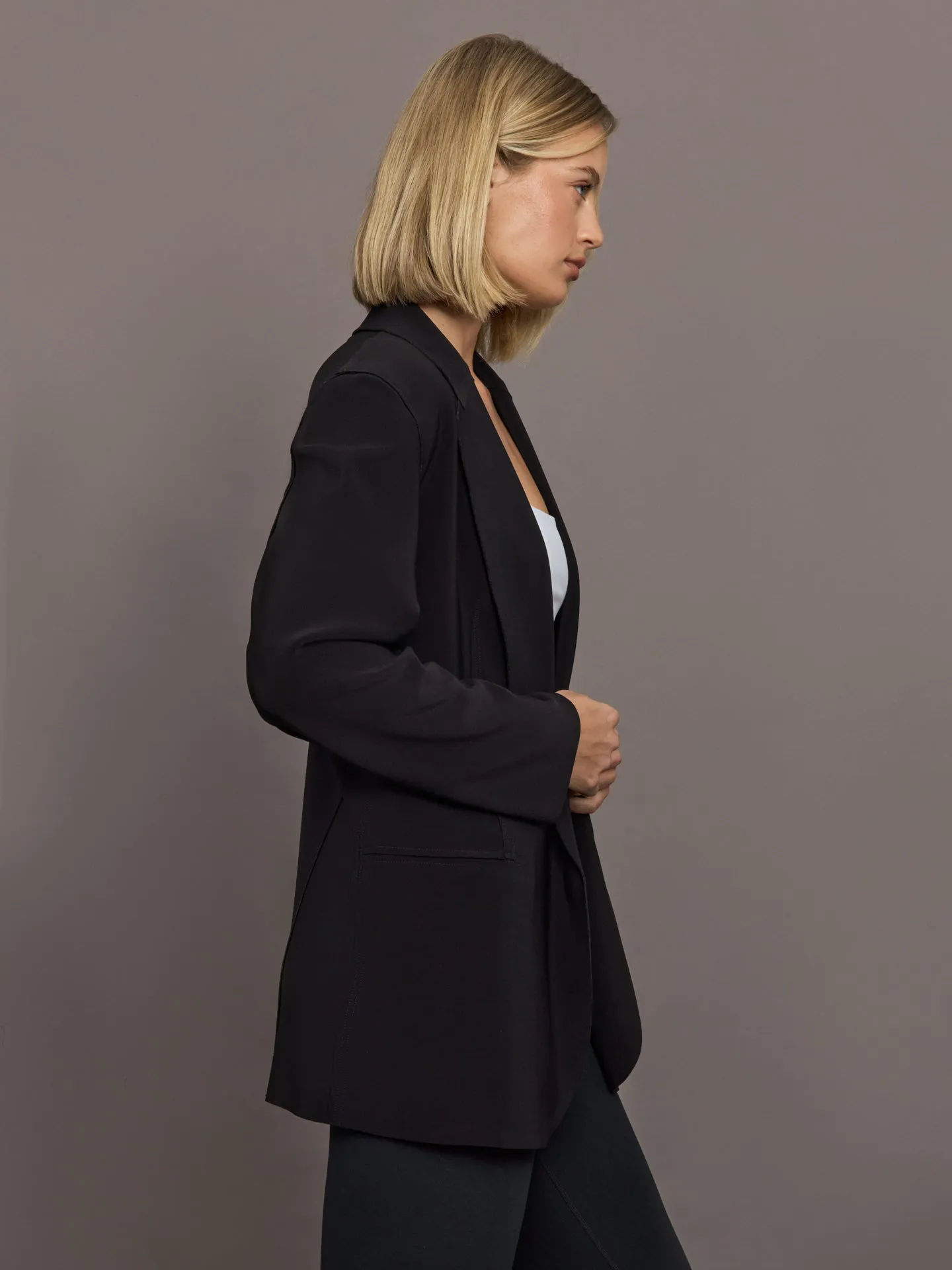 Oversized single Breasted Jacket - Black sold by Carbon38 product image thumbnail 4