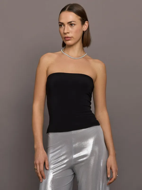 Strapless Top - Black made by Norma Kamali